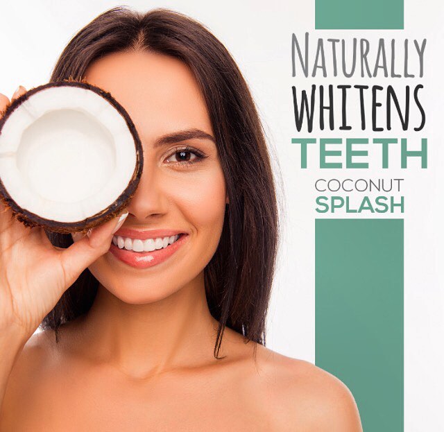Kokos Splash bělí zuby - Přírodní kokosový olej Vytažení k ústní hygieně?